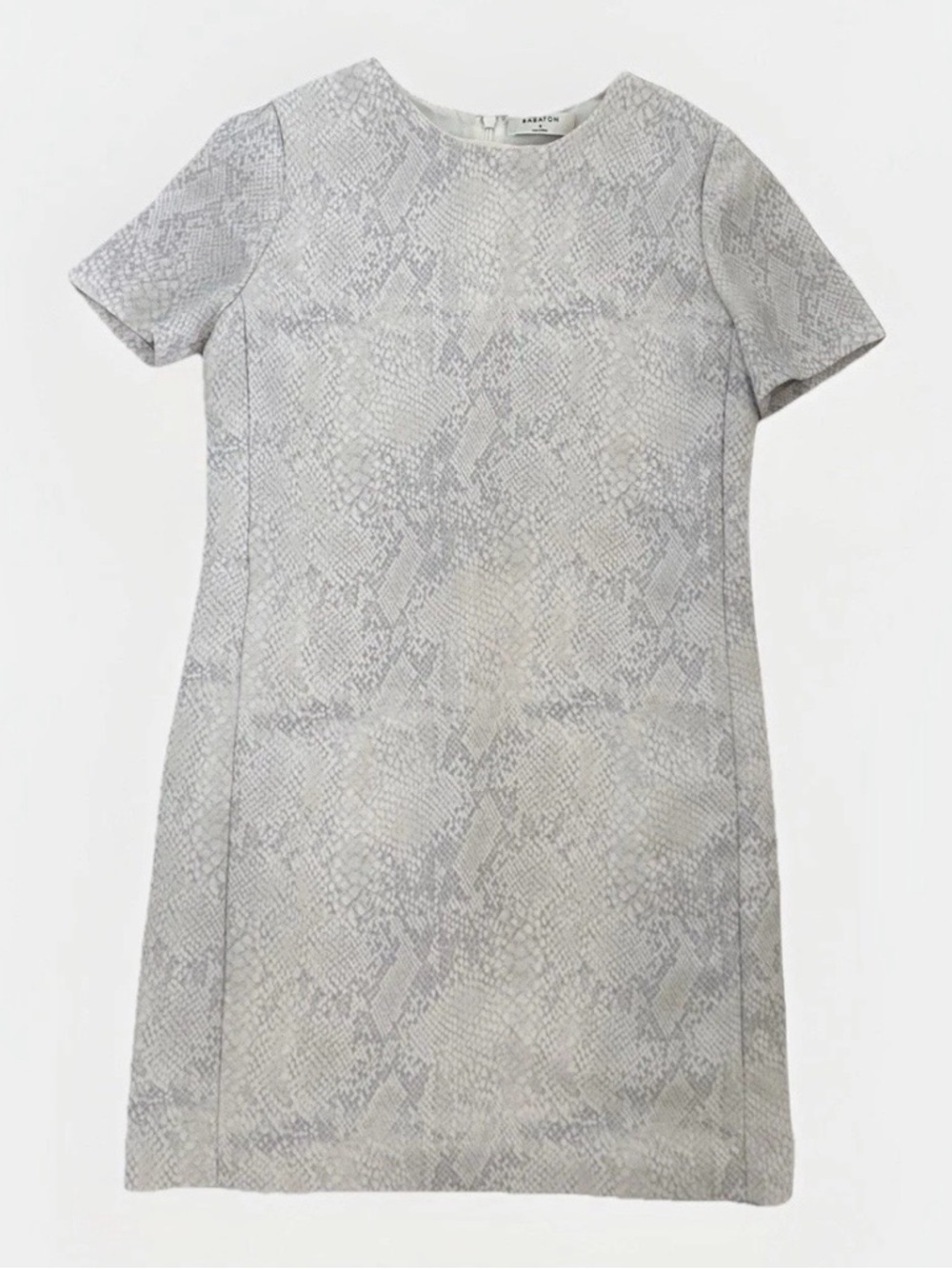 Babaton Aritzia Patricio Snake Print Mini Dress Womens 2 White Wedding Shower